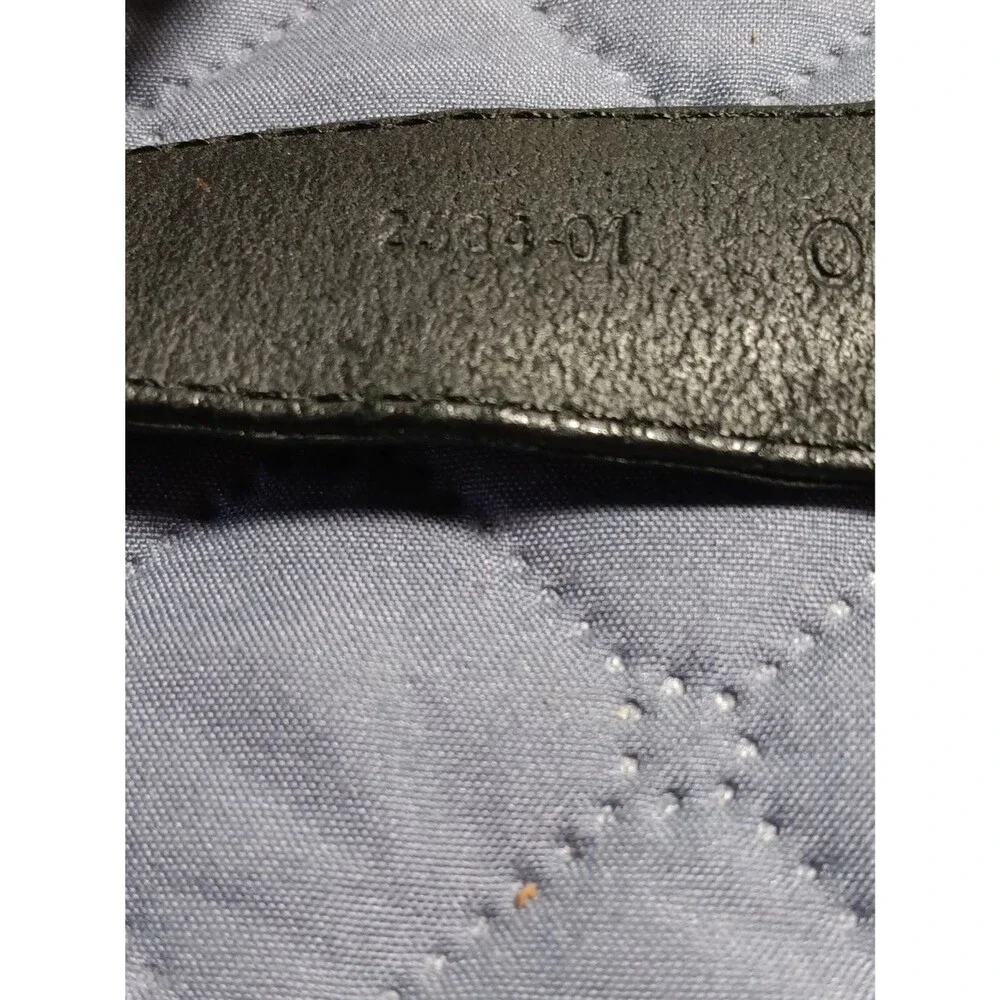 Vintage Black Cowhide Leather Belt Size 34